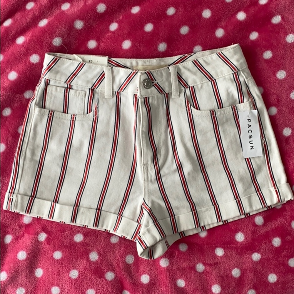 High Rise Mom Jean Shorts